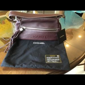 New brown leather Chanel bag